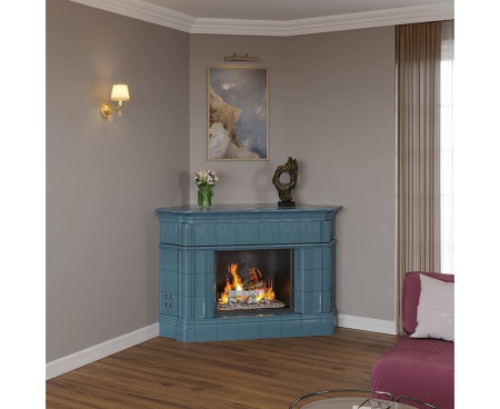 Камин Ceramica Тюльпан в комплекте до полки