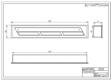 ПРЯМОУГОЛЬНЫЙ КОНТЕЙНЕР ZEFIRE 600