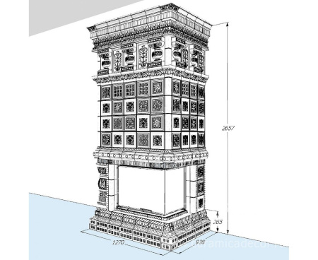 Камин Ceramica Византия