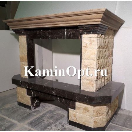 Камин Madeira Agnes Rosso мрамор. б. пристенный