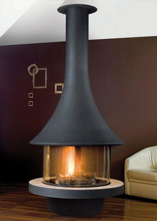 Камин Bordelet Eva 992 Центральный со стеклом Камин Bordelet Eva 992 Центральный со стеклом