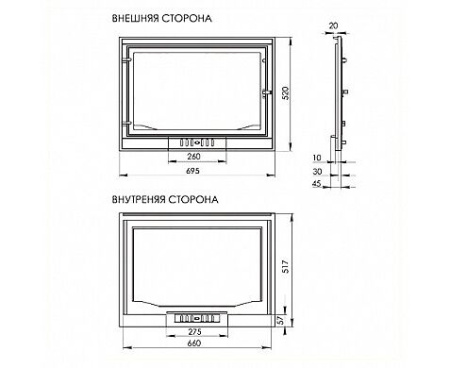 Дверка каминная LK 302 Дверка каминная LK 302