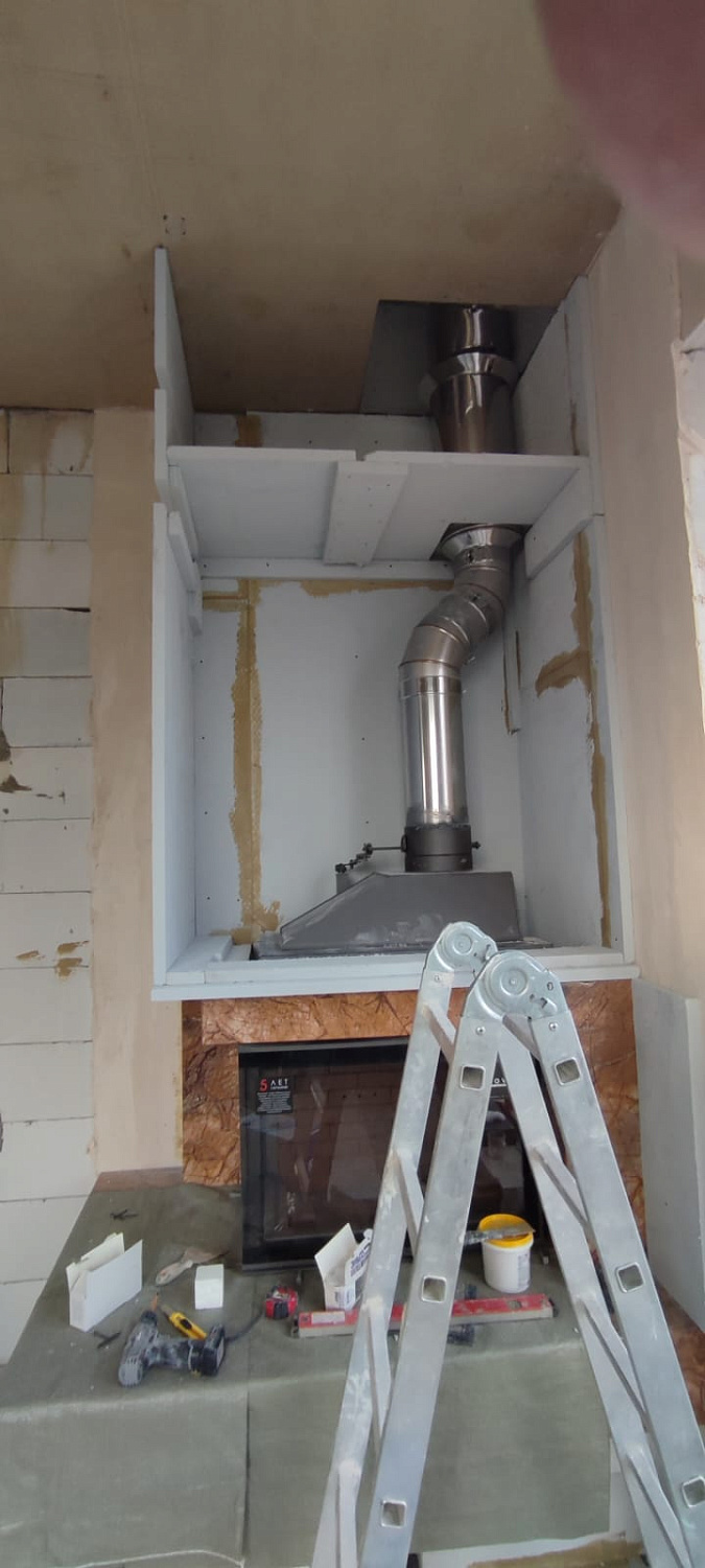 Монтаж дровяных печей-каминов