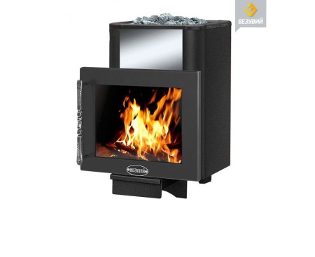 Печь Везувий РУСИЧЪ АНТРАЦИТ 16 ПАНОРАМА