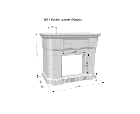 Камин Ceramica Ар Деко Терра Камин Ceramica Ар Деко Терра