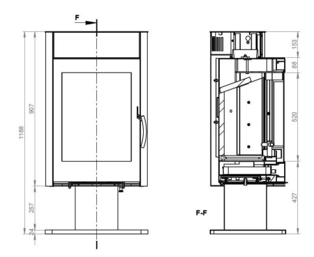 Печь-камин EMBER Миляна SKI 400 DV