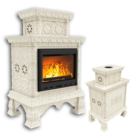 Печь камин КимрПечь Кострома Центральный Двухъярусный Ваниль