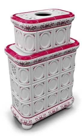 Печь камин КимрПечь Медальон Центральный Двухъярусный Сакура