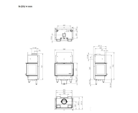 Печь-камин Nordpeis Box Black Печь-камин Nordpeis Box Black