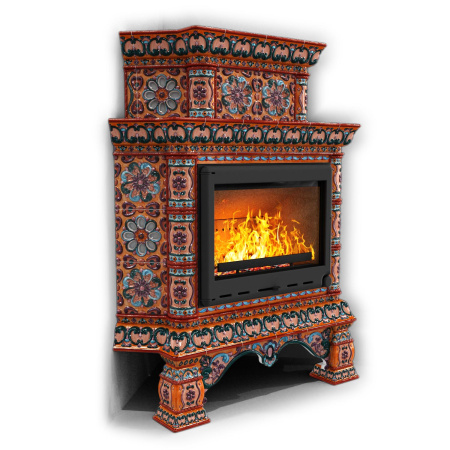 Печь камин КимрПечь Кострома Угловой Двухъярусный Сентябрь