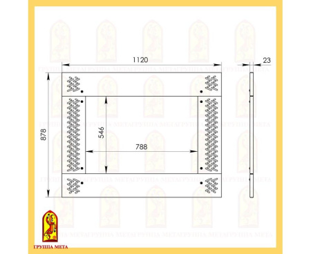 Рамка ОРНАМЕНТ 700 Мета