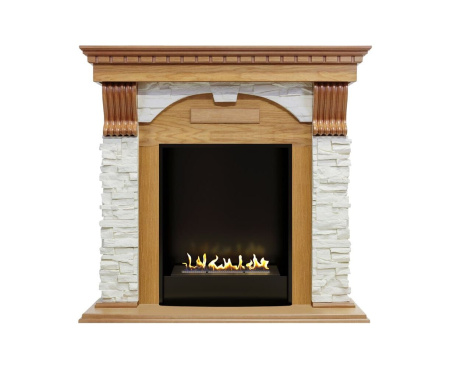 Биокамин Firezo Dublin Дуб Сланец Белый