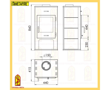 Печь Мета Нарва 6М