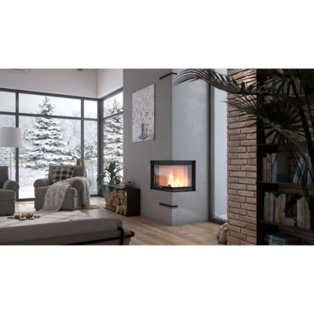 Топка DEFRO HOME INTRA ME BP G 13кВт 924/548/498мм угловое стекло справа гильотина