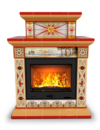 Печь камин КимрПечь Билибин Центральный Двухъярусный Лето