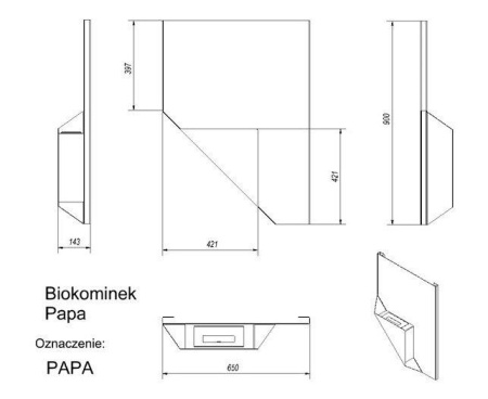 Биокамин Kratki PAPA TUV Биокамин Kratki PAPA TUV