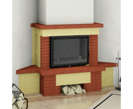 Камин Мета Аккорд с топкой Камилла 700 угловой