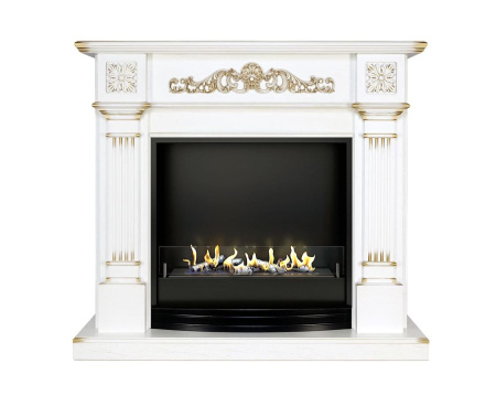 Биокамин Firezo Florina Белый дуб патина золото