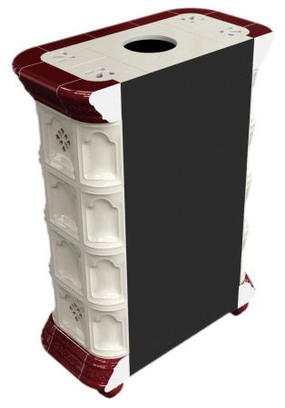 Печь камин КимрПечь Истра Пристенный Вишня с топкой Ладья 600