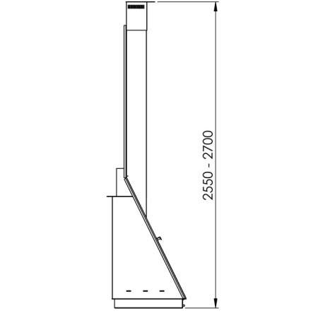 Камин Traforart FOXI FRONTAL пристенный подвесной чёрный