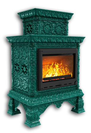 Печь камин КимрПечь Кострома Центральный Двухъярусный Волна