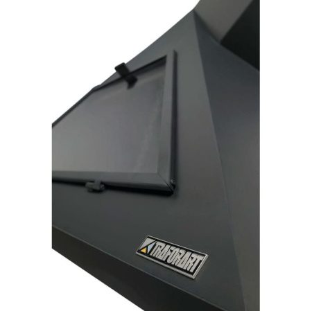 Камин Traforart MADRID FRONTAL наклонная труба вправо чёрный