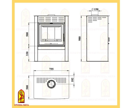 Печь Мета Олона 9