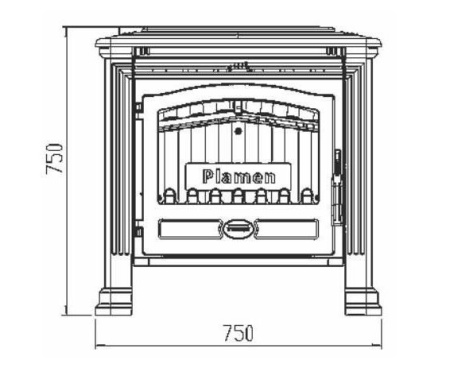 Печь Plamen TENA N эмалированная