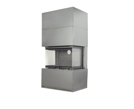 Камин Экокамин РОДОС 800 Графит черный шамот