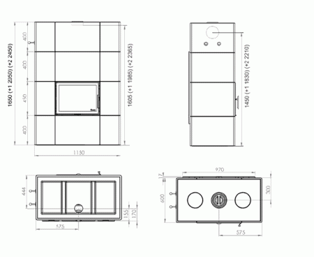 Печь камин Nordpeis Salzburg XL