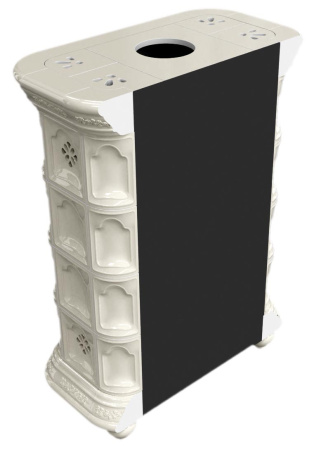 Печь камин КимрПечь Истра Пристенный Ваниль с топкой Ладья 600