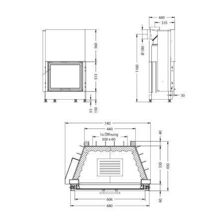 Топка SPARTHERM Linear 4S Mini Sh
