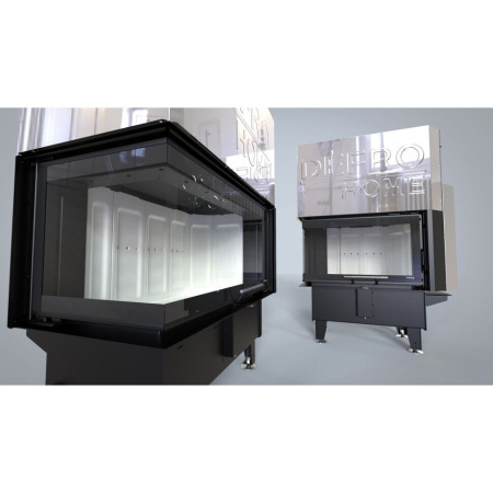 Топка DEFRO HOME RIVA SM BL G SHORT 16кВт 756/478/500мм с водяным контуром гильотина
