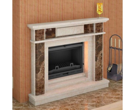 Камин Мета Валенсия 700 с топкой Оптима 701Ш АКВА