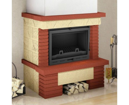 Камин Мета Нота с топкой Оптима 701Ш АКВА