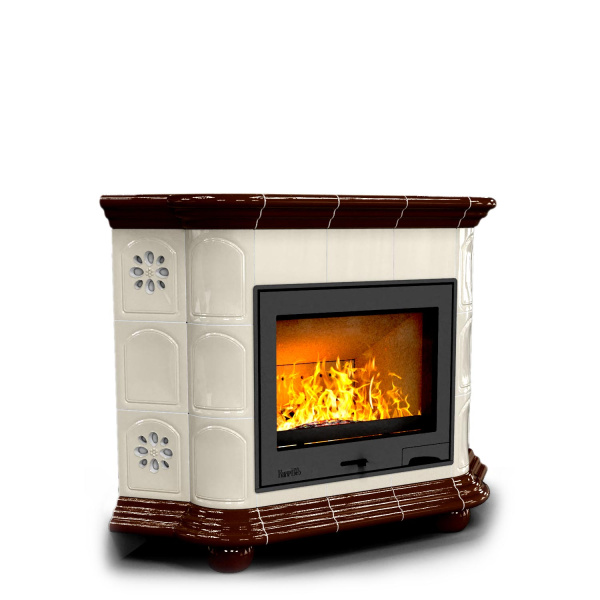 Печь камин КимрПечь Прованс Угловой Шоколад с топкой Ладья 600