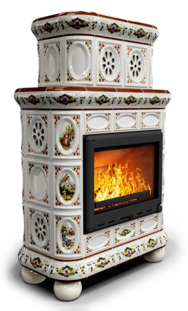 Печь-камин КимрПечъ Медальон Пристенный Двухъярусный - Усадьба