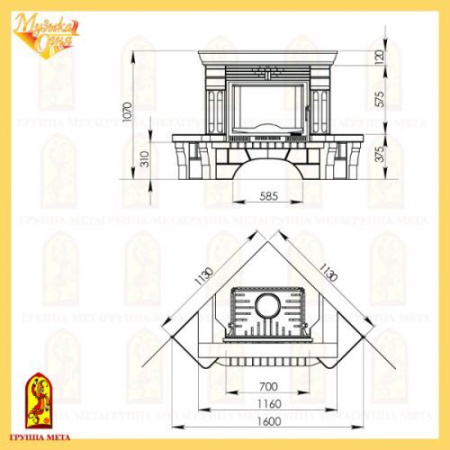 Облицовка Мета Октава угловая