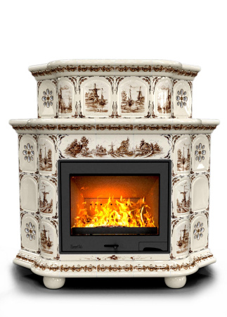 Печь камин КимрПечь Прованс Угловой Двухъярусный Голландия с топкой Ладья 600