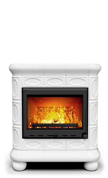 Печь камин КимрПечь Медальон Пристенный Белый