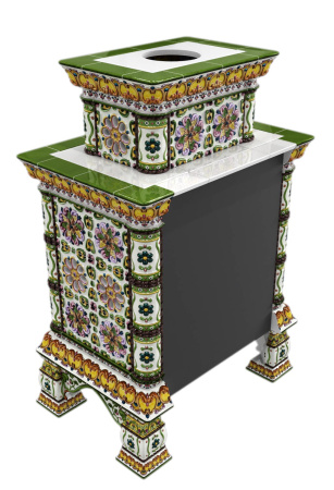 Печь камин КимрПечь Кострома Пристенный Двухъярусный Август Печь камин КимрПечь Кострома Пристенный Двухъярусный Август