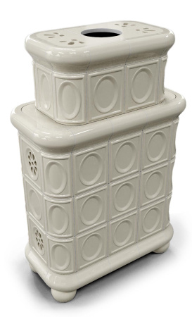 Печь камин КимрПечь Медальон Центральный Двухъярусный Ваниль