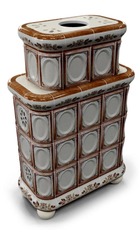 Печь камин КимрПечь Медальон Центральный Двухъярусный Модерн