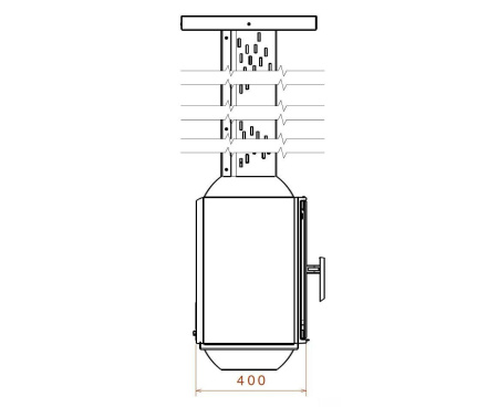 Камин Liseo LCI 5 SKY GFLR, H=2,6