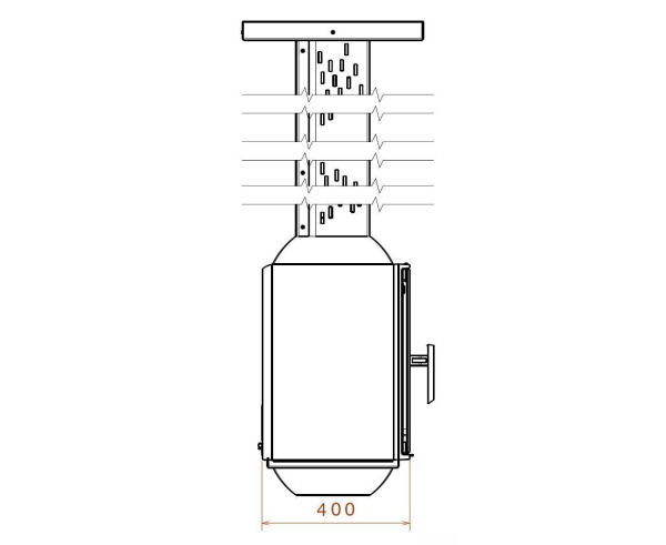 Камин Liseo LCI 5 SKY GFLR, H=2,6