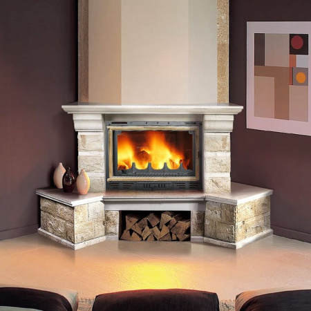 Камин Madeira Dоra Giallo мрамор б. угловая