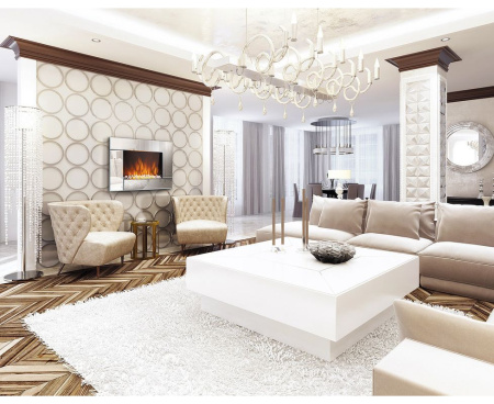 Камин Electrolux EFP/W-2000S (зеркальный серебристый оттенок)