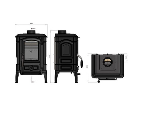 Печь Guca ARINA (низкая)