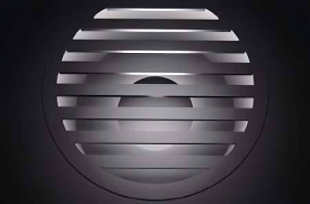 Камин дизайнерский островной AVES 36 Флоренция со стеклом