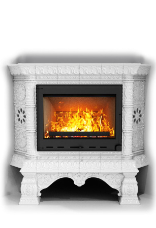 Печь камин КимрПечь Кострома Угловой Белый